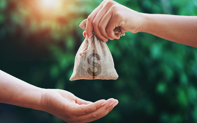Donación de dinero